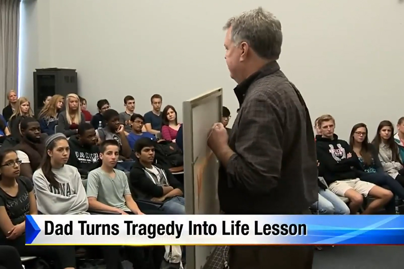 Ashley's father, David Easterbrook at a speaking event